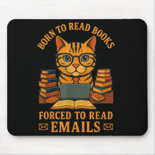 Mousepad Nascer Para Ler Livros Forçados A Ler E-Mails Engr