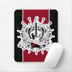Mousepad Nascer para Tatuador de Tatuagem de Violão Rock & 
