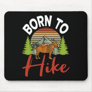 Mousepad Nascido para Caminhar Vintage Cabra Engraçada de M