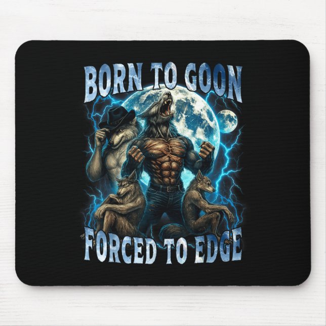 Mousepad Nascido Para Ser Idiota Forçado A Ficar Na Borda M (Frente)