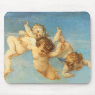 Mousepad Nascimento de Vênus, detalhes de Anjos por Alexan