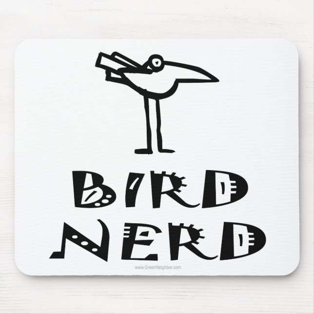 Mousepad Nascimento, observação de aves, ornitologia (Frente)