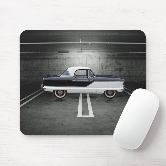 Mousepad Nash preto e branco (Com mouse)