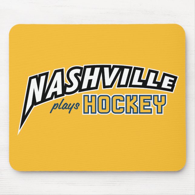 Mousepad Nashville Joga Mouse Dourado de Hockey (Frente)