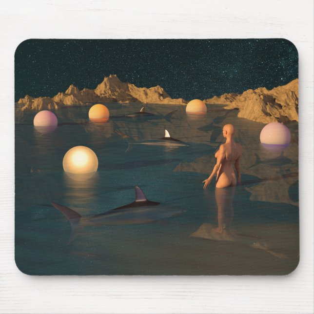 Mousepad Natação Noturna (Frente)