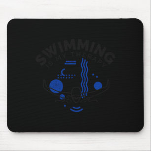 Mousepad Natação piada dizendo que natação é terapia