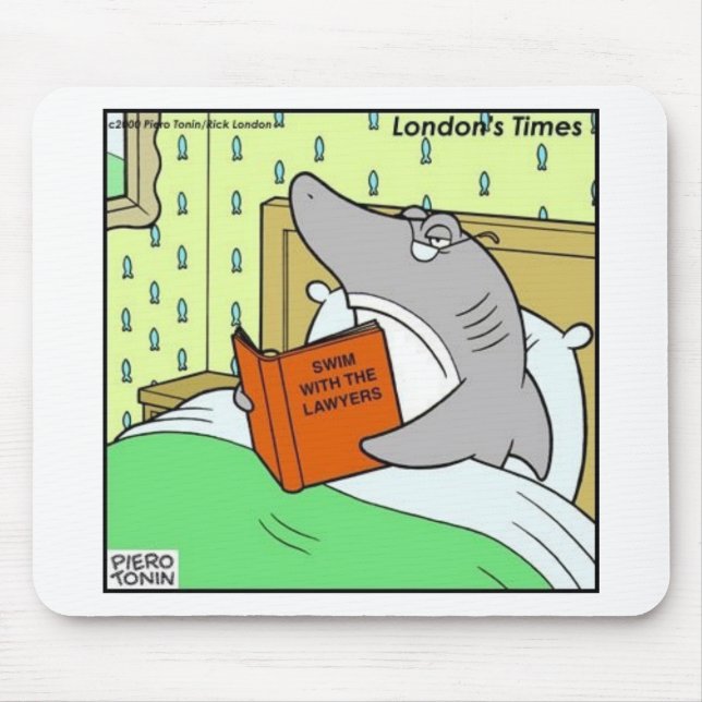 Mousepad Natação W/Os Advogados Camisetas Engraçadas Oferta (Frente)