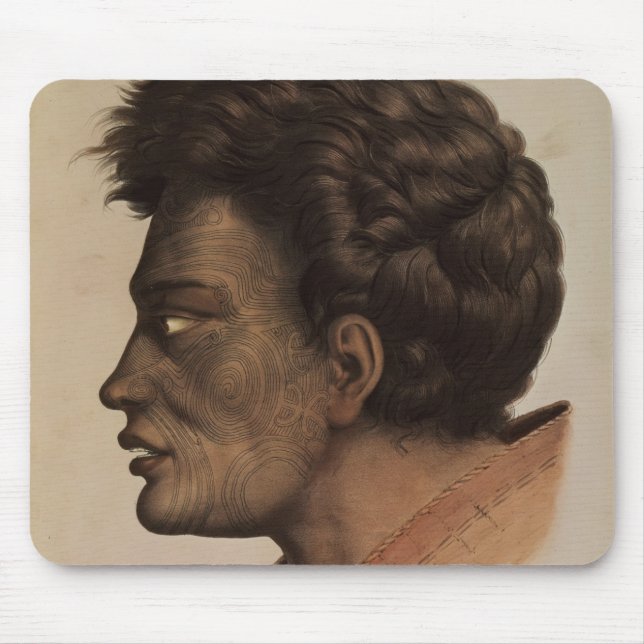 Mousepad Natai, um chefe maori da baía da brema, Nova (Frente)