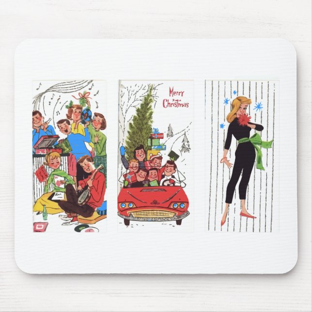 Mousepad natais vintages (Frente)