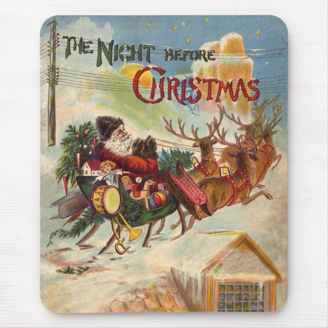 Mousepad Natais vintages, A Noite Antes Do Natal (Frente)