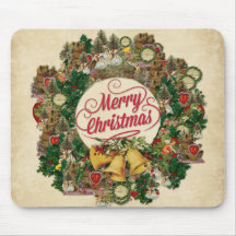 Natais vintages Wreath (Feliz Natal)