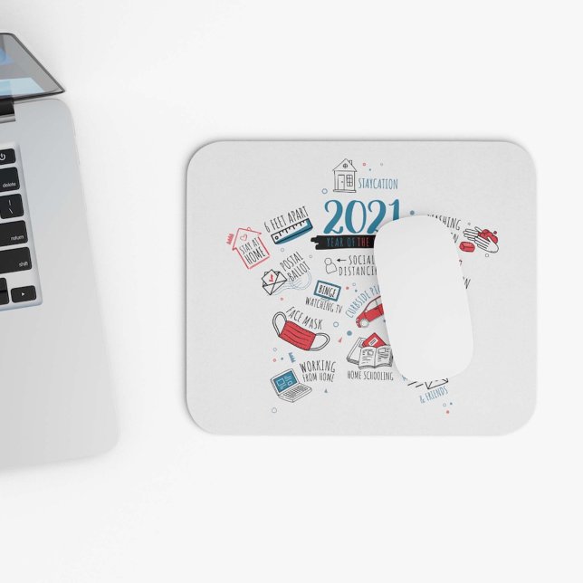 Mousepad Natal 2021 Vacina Covid Ano Comemorativo (Criador carregado)