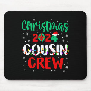 Mousepad Natal 2024 Cousin Crew Xmas Luzes Engraçadas