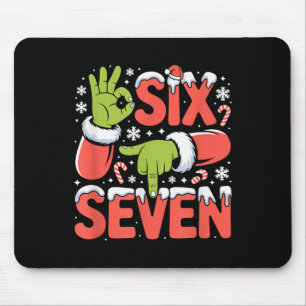 Mousepad Natal 67 Piada Meme Xmas Seis Sete Mão de Papai No