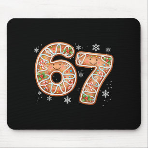 Mousepad Natal 6 7 Seis Sete Divertido 67 Meme Biscoito de 