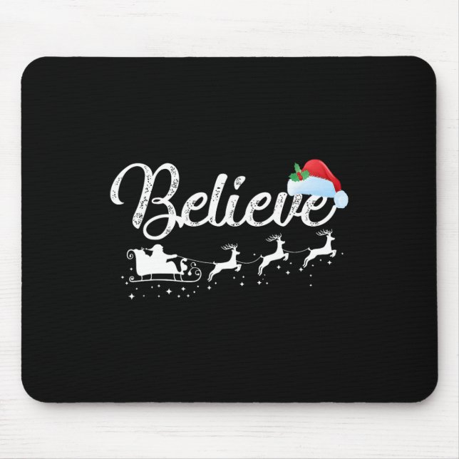Mousepad Natal - Acredite em Papai Noel (Frente)