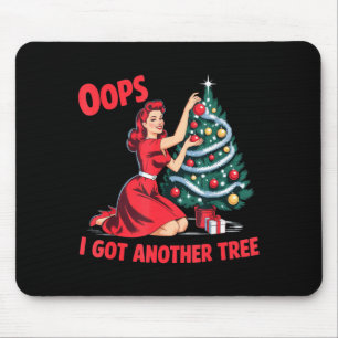 Mousepad Natal Antigo Divertido Oops Peguei Outra Árvore