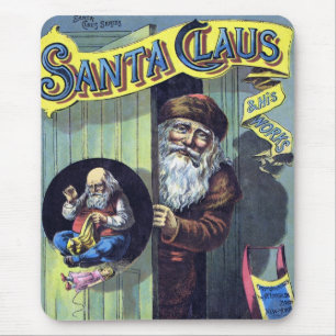 Mousepad Natal Antigo, Papai Noel e Seu Trabalho Livro