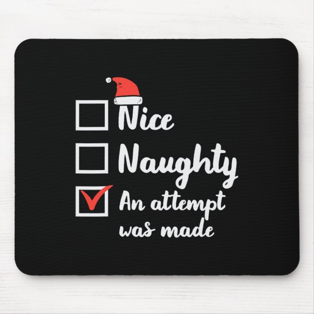 Mousepad Natal Bom Tentativa Inocente Foi Feita Xmas Men W (Frente)