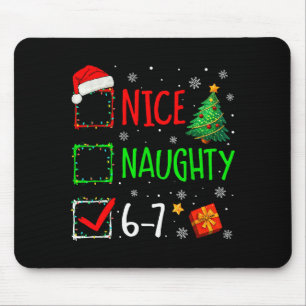 Mousepad Natal Bonito Travesso 67 Brainrot Engraçado 6-7 Me