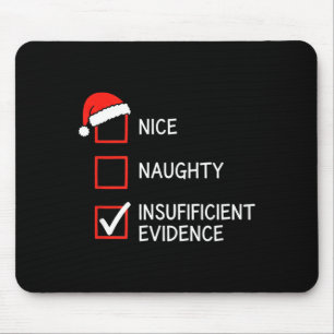 Mousepad Natal Bonito Travesso Evidências Insuficientes Pap