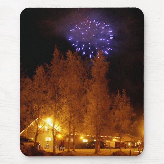 Mousepad Natal da colônia do depósito da estrada de ferro (Frente)