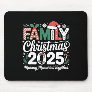 Mousepad Natal da Família Santa Hat 2025 Matching Xmas Outf