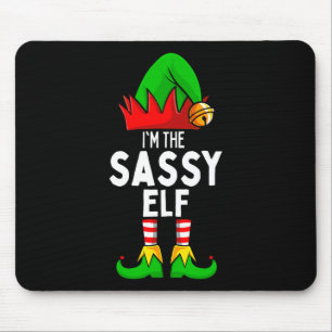 Mousepad Natal da Família Sassy Elf Matching