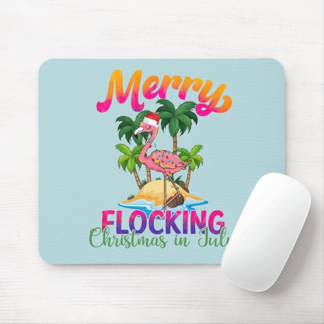 Mousepad Natal de bloqueio de feliz | Natal em julho (Com mouse)