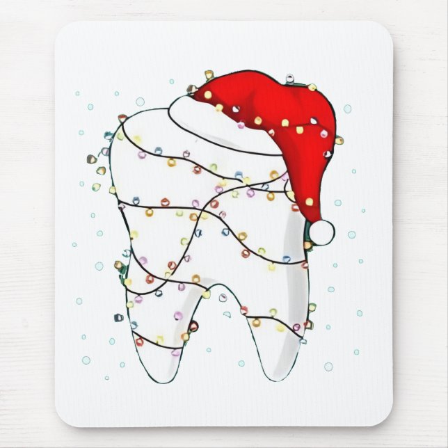 Mousepad Natal Dental Dunny Dentist Holiday (Frente)