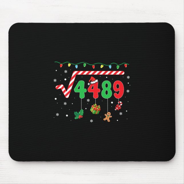 Mousepad Natal Divertido 6 7 Professor de Matemática 67 Mem (Frente)