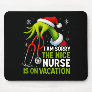 Mousepad Natal Divertido Eu Sinto Muito A Enfermeira De Nic
