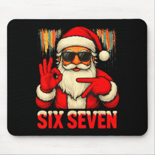 Mousepad Natal Divertido Seis Sete 6 7 Meme Papai Noel Home