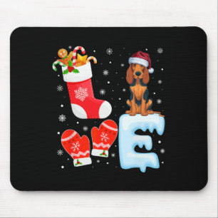 Mousepad Natal do Santa Hat empilhando o casulo inglês amer