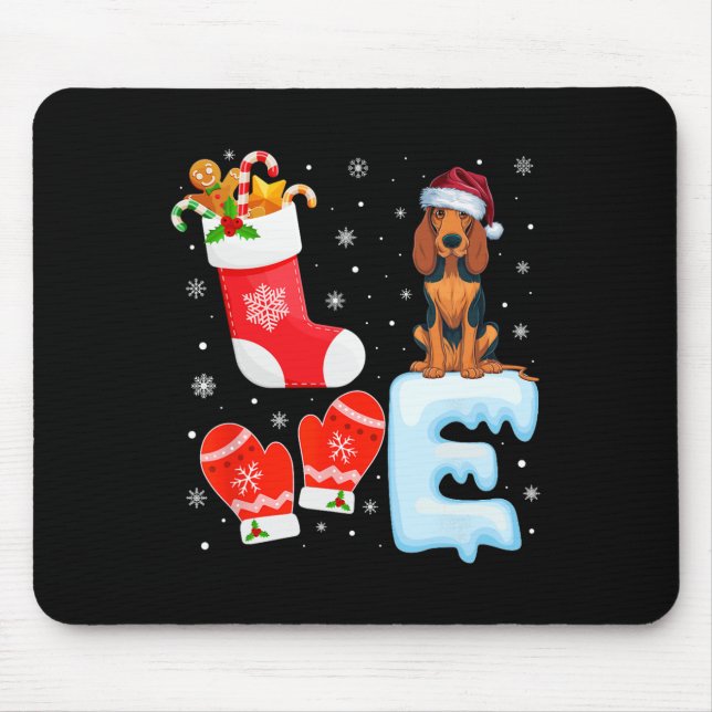 Mousepad Natal do Santa Hat empilhando o casulo inglês amer (Frente)