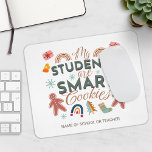 Mousepad Natal do Smart Cookies Boho<br><div class="desc">Adicione o nome da sua escola a este bonitinho design de Natal "Meus Estudantes São Cookies Inteligentes" para professores</div>