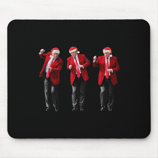 Mousepad Natal Donald Trump Presidente 2024 Dançando (Frente)