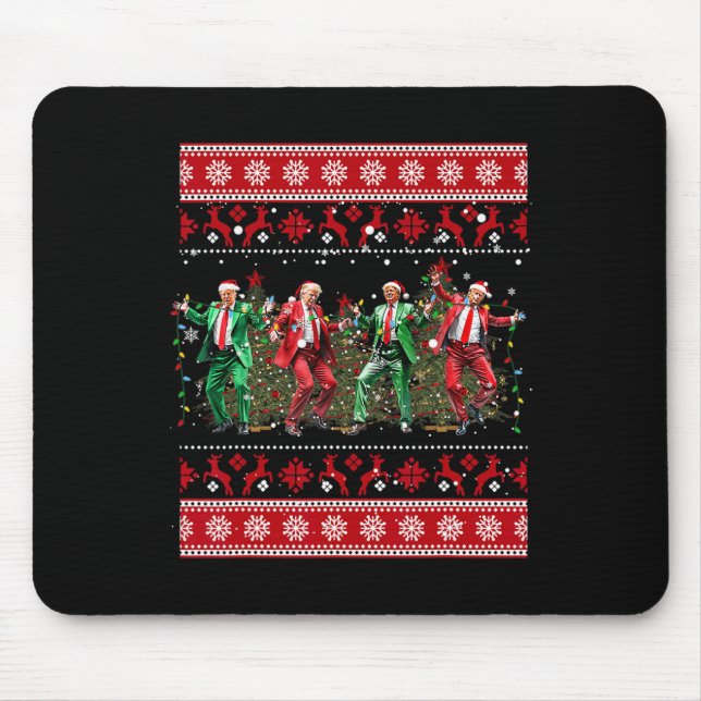 Mousepad Natal Donald Trump Presidente 2024 Dançar Funn (Frente)