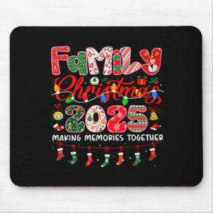 Mousepad Natal em Família 2025 para Pijamas Combinando Famí