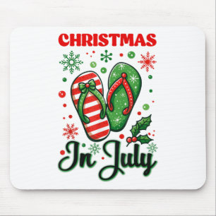 Mousepad Natal Em Julho Chinelos Xmas Chinelos Sumam