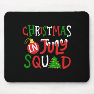 Mousepad Natal Em Julho Esquadrão Engraçado Feliz Natal Hom