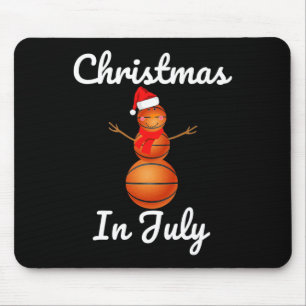 Mousepad Natal Em Julho Esqueleto Boneco De Neve Chapéu De