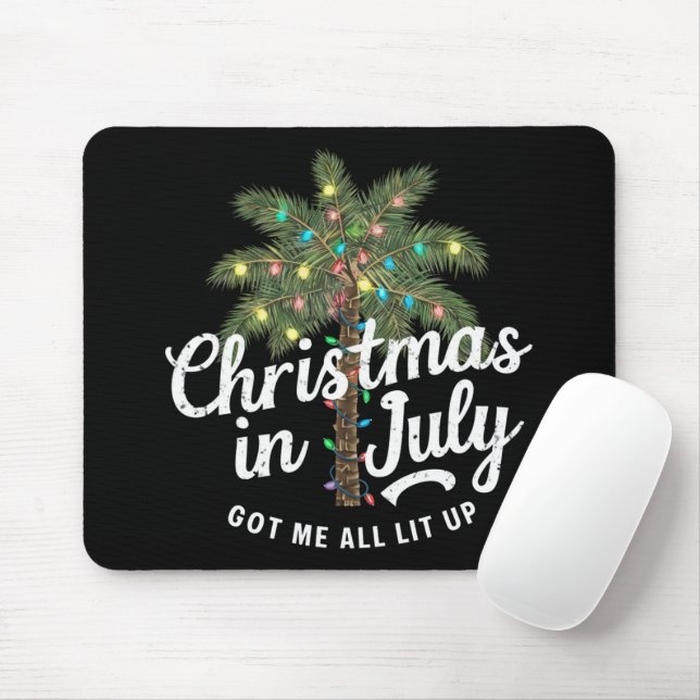 Mousepad Natal em Julho Me Deixou Todo Animado  (Com mouse)