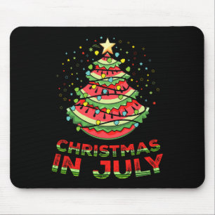 Mousepad Natal Em Julho Melancia Xmas Tree Summer1