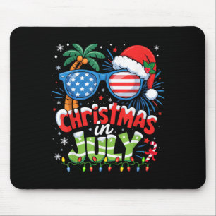 Mousepad Natal Em Julho Nos Eua Flag Summer Beach Havaí San