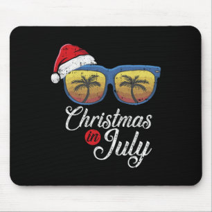 Mousepad Natal Em Julho Praia Havaiana Fria Férias De Verão
