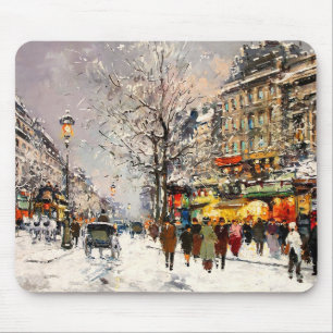 Mousepad Natal em Paris. Presente de Natal
