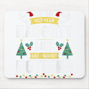 Mousepad Natal Engraçado No Ano Do Médio Em Julho Praia Chr