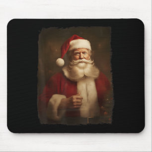 Mousepad Natal Engraçado Trump Santa Claus Retro Vintage