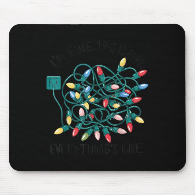 Mousepad Natal Estou Bem Tudo Bem Natal Emaranhado  (Frente)